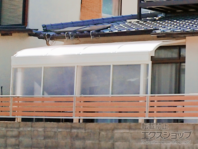 佐賀県佐賀市ののテラス屋根 ソラリア R型 テラスタイプ 単体 積雪〜20cm対応 施工例