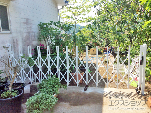 宮崎県延岡市ののカーゲート トリップゲート RB型 ノンレール 片開き 38S 施工例