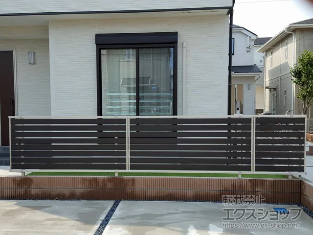千葉県松戸市のYKKAPフェンス・柵・塀施工例(ルシアスフェンス