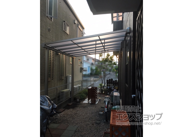 神奈川県厚木市ののテラス屋根 ソラリア F型 テラスタイプ 単体 積雪〜20cm対応 施工例