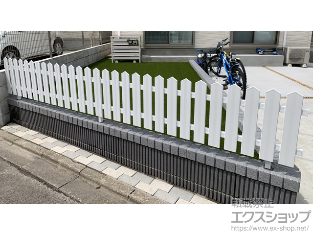 神奈川県相模原市ののフェンス・柵 ララミー 2型 フリー支柱タイプ 施工例