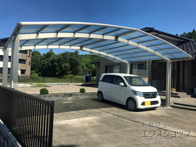 岐阜県関市ののカーポート レイナトリプルポートグラン　積雪〜20cm対応 施工例