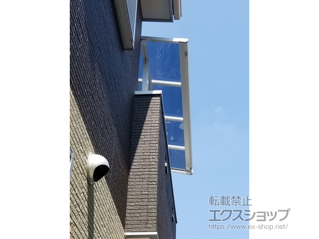 和歌山県岩出市ののバルコニー・ベランダ屋根 ソラリア F型 屋根タイプ 単体 積雪〜20cm対応 施工例