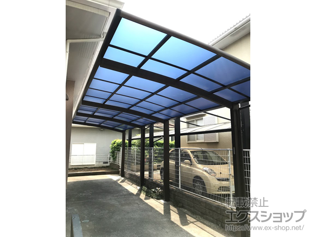 神奈川県横浜市ののカーポート レイナポートグラン 縦連棟　積雪〜20cm対応 施工例