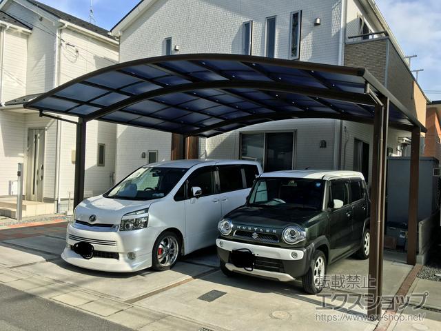 岡山県倉敷市ののカーポート レイナツインポートグラン　積雪〜20cm対応 施工例