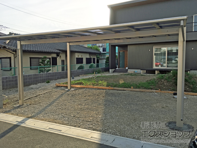 埼玉県川口市ののカーポート エフルージュ ツイン 積雪〜20cm対応 施工例