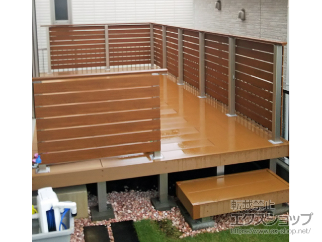 神奈川県横浜市ののウッドデッキ リウッドデッキ 200 施工例