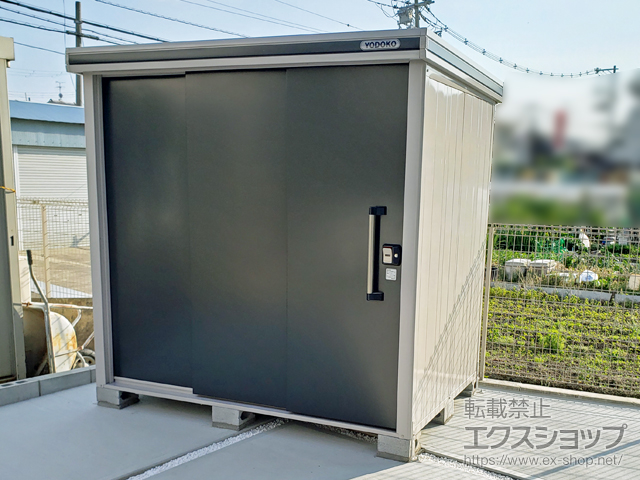 大阪府松原市のの物置・屋外倉庫 エルモ 一般型 2220×1520×2120（LMD-2215） LMD-2215-SM 施工例