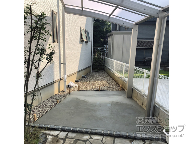 埼玉県三郷市ののサイクルポート・駐輪場 プレシオスポート ミニ 積雪〜20cm対応 施工例