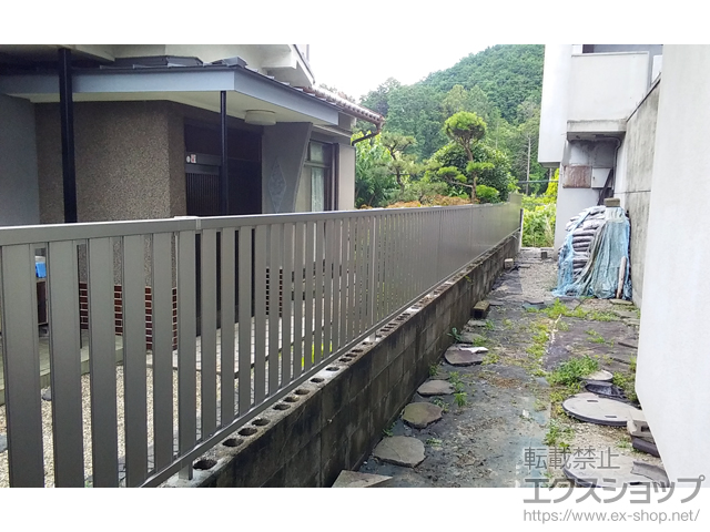 奈良県桜井市ののフェンス・柵 ハイミレーヌR4型フェンス フリーポールタイプ 施工例