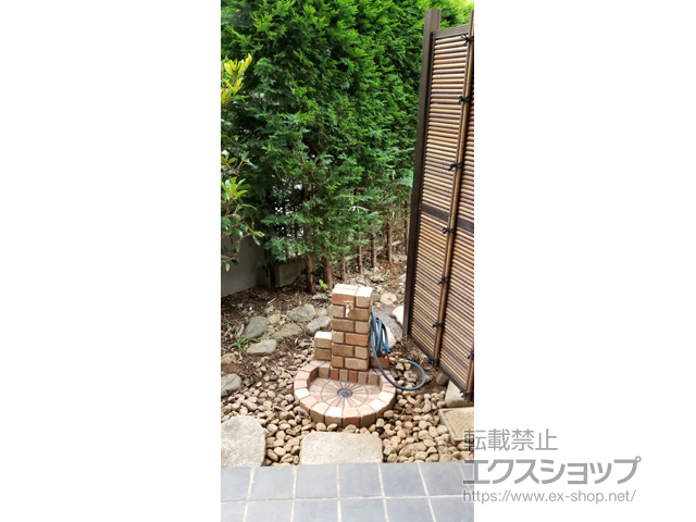 神奈川県横浜市のの立水栓・ガーデンシンク 立水栓ユニット サークルタイプ 施工例