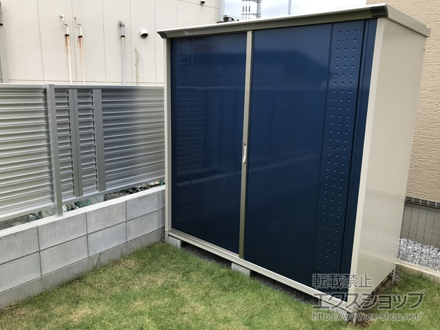 埼玉県草加市のの物置・屋外倉庫 グランプレステージジャンプ 1879×900×1900 GP-199AF-DB 施工例