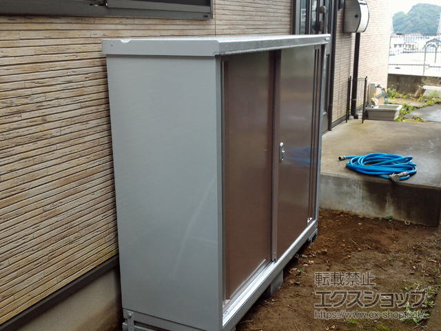 神奈川県鎌倉市のの物置・屋外倉庫 シンプリー 一般型 1520×515×1303 MJX-155C-P-AR 施工例