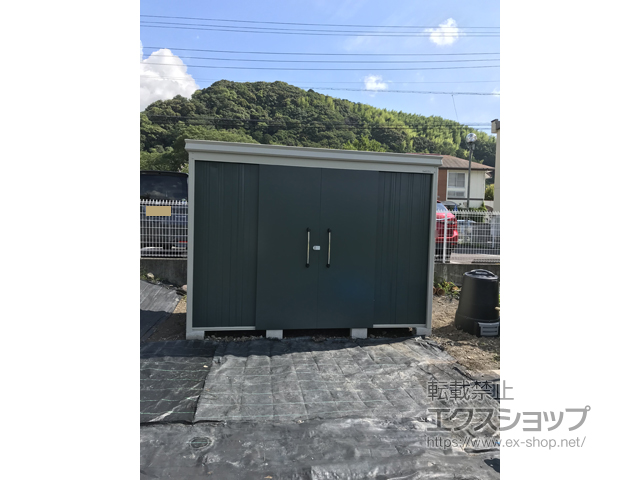 静岡県藤枝市のの物置・屋外倉庫 ガーデンハウス DM-Z2913 一般型 2923×1323×2120 DM-Z2913-MG 施工例