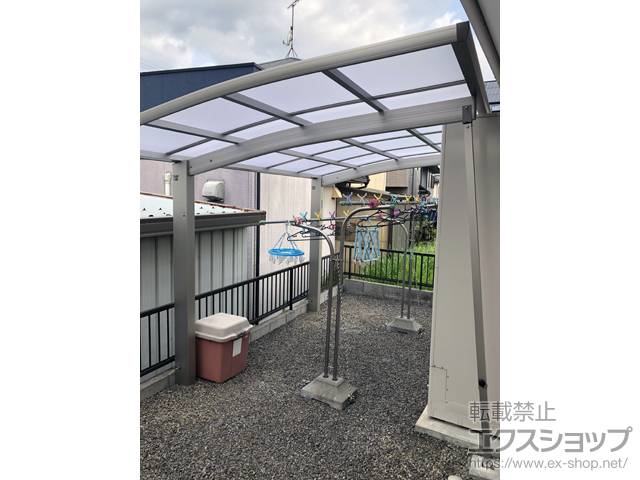 滋賀県甲賀市ののカーポート プレシオスポート 積雪〜20cm対応 施工例