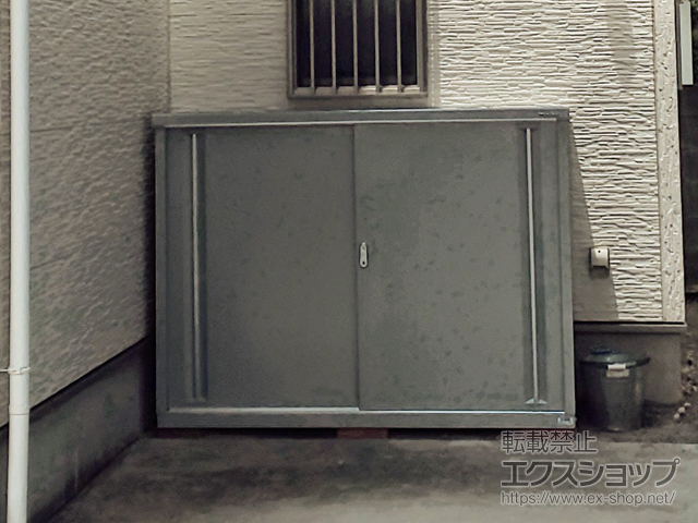 神奈川県平塚市のの物置・屋外倉庫 シンプリー 一般型 1740×515×1303 MJX-175C-P-FS 施工例