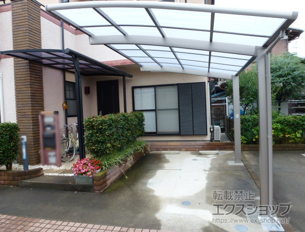 千葉県野田市ののカーポート フーゴR (ラウンドスタイル) 積雪〜20cm対応 施工例