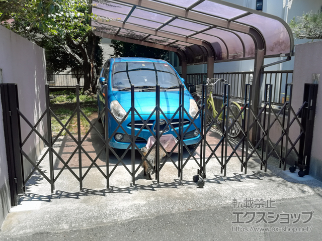 千葉県松戸市ののカーゲート トリップゲート RA型 ノンレール 片開き　35S 施工例