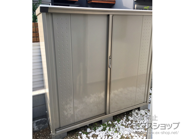 東京都杉並区のの物置・屋外倉庫 グランプレステージジャンプ 1695×530×1600（GP-175B-T） GP-175B-T-MW 施工例