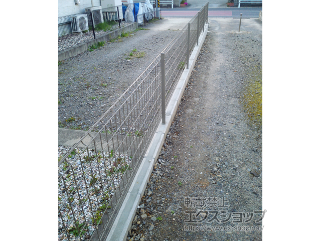 愛知県豊田市ののフェンス・柵 ハイグリッドフェンスUF8型 フリーポールタイプ 施工例