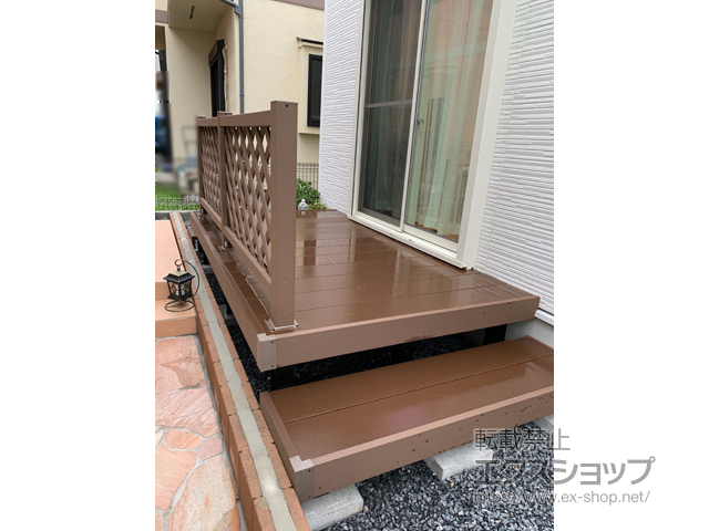 東京都葛飾区ののウッドデッキ リウッドデッキ 200 施工例