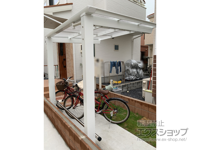 東京都葛飾区ののサイクルポート・駐輪場 セルフィ ミニ 積雪〜20cm対応 施工例