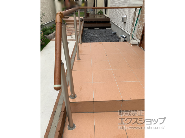 東京都葛飾区のの手すり パルトナーUDフェンス1型(手すり)自立タイプ 笠木のみタイプ 施工例