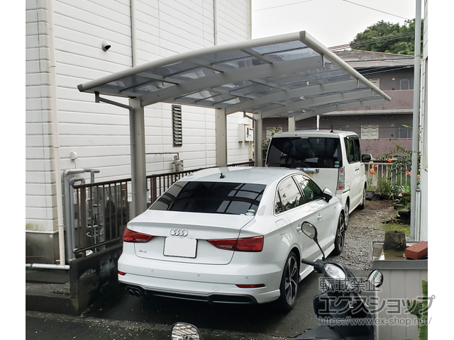 宮崎県宮崎市ののカーポート レイナポートグラン 縦連棟　積雪〜20cm対応 施工例