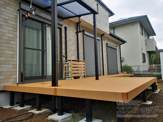 神奈川県平塚市ののウッドデッキ リウッドデッキ 200 施工例