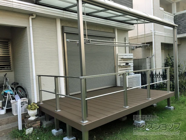 愛知県一宮市のYKKAPのウッドデッキ リウッドデッキ 200 施工例