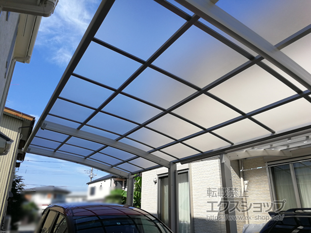 神奈川県藤沢市ののカーポート レイナポートグラン 延長　積雪〜20cm対応 施工例