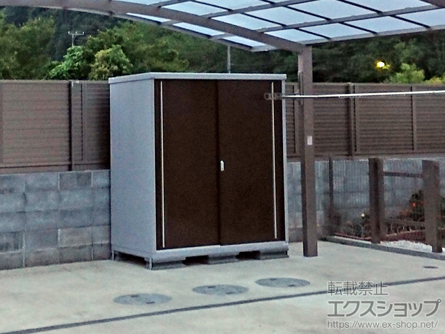 神奈川県南足柄市のの物置・屋外倉庫 シンプリー 一般型 1740×905×1903 MJX-179E-P-TB 施工例