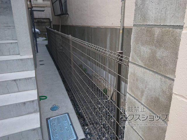 東京都中野区ののフェンス・柵 ハイグリッドフェンスN8型　フリーポールタイプ 施工例