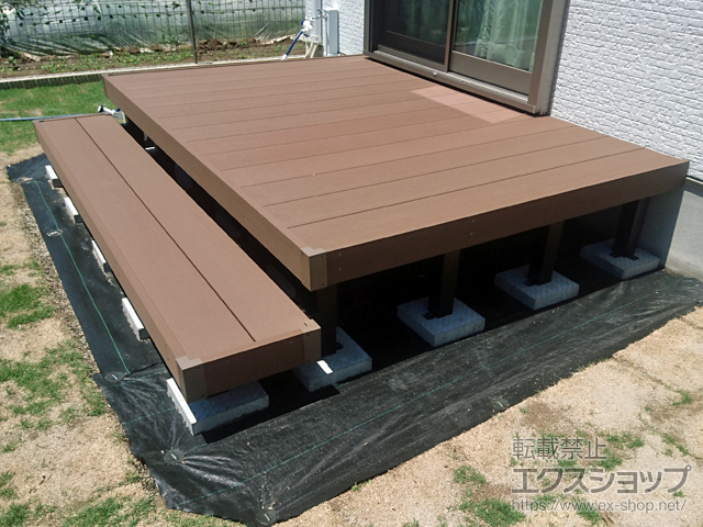 埼玉県本庄市ののウッドデッキ リウッドデッキ 200 施工例