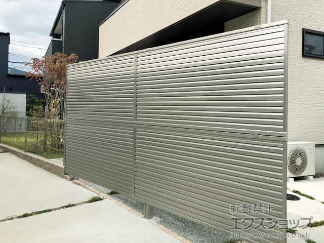 福岡県福岡市ののフェンス・柵 イーネットフェンス1F型　※既存フェンス用 施工例