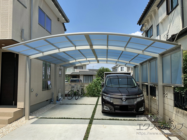 東京都府中市ののカーポート レイナツインポートグラン 延長　積雪〜20cm対応 施工例