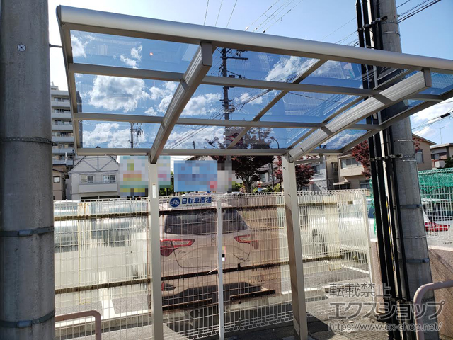 宮城県仙台市ののサイクルポート・駐輪場 プレシオスポート ミニ 積雪〜20cm対応 施工例