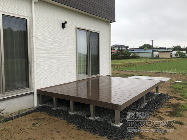 宮城県栗原市ののウッドデッキ リウッドデッキ 200 施工例