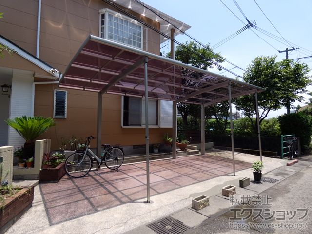 宮崎県宮崎市ののカーポート レイナポートグラン 延長　積雪〜20cm対応 施工例