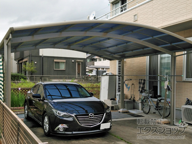 岐阜県美濃加茂市ののカーポート レイナツインポートグラン　積雪〜20cm対応 施工例