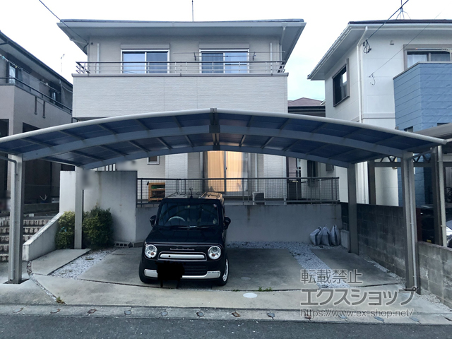 熊本県荒尾市ののカーポート レイナトリプルポートグラン　積雪〜20cm対応 施工例