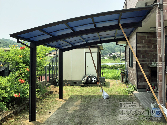 岡山県岡山市ののカーポート レイナポートグラン　積雪〜20cm対応 施工例