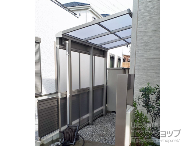 神奈川県横浜市ののテラス屋根 ソラリア F型 テラスタイプ 単体 積雪〜20cm対応 施工例