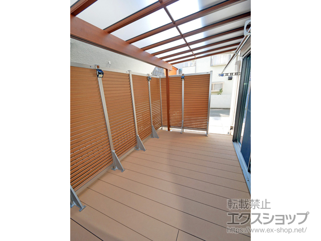 東京都武蔵村山市ののテラス屋根 サザンテラス (フレーム仕様) テラスタイプ 単体 積雪〜20cm対応※張り出し納まり 施工例