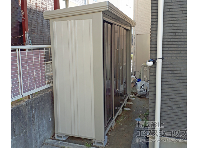 宮城県仙台市のの物置・屋外倉庫 Mr.ストックマンダンディ 多雪型 結露減少型 2900×890×2110（ND-Z2908） ND-Z2908-B 施工例