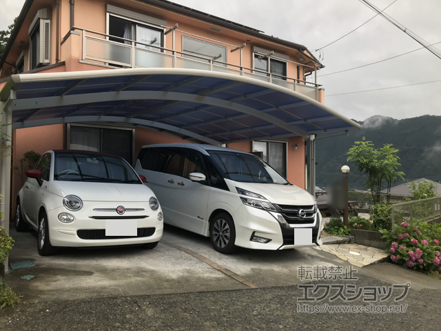 神奈川県相模原市ののカーポート プレシオスポート ワイド 積雪〜20cm対応 施工例