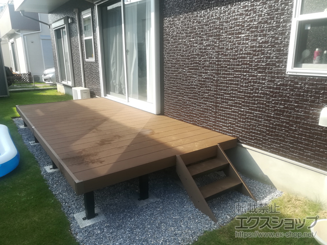 千葉県野田市ののウッドデッキ リウッドデッキ 200 施工例
