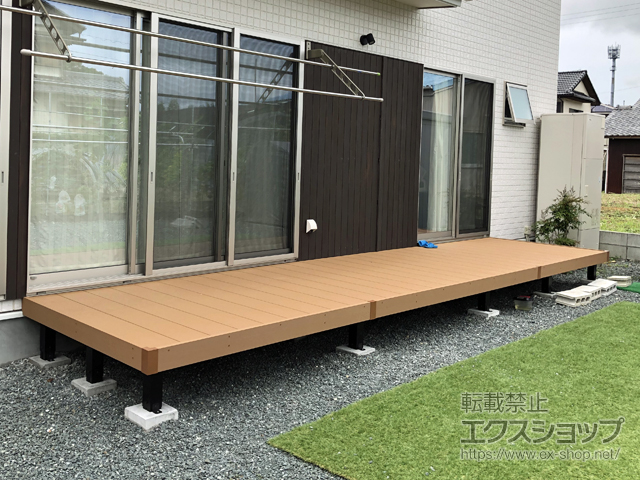 静岡県浜松市ののウッドデッキ リウッドデッキ 200 施工例