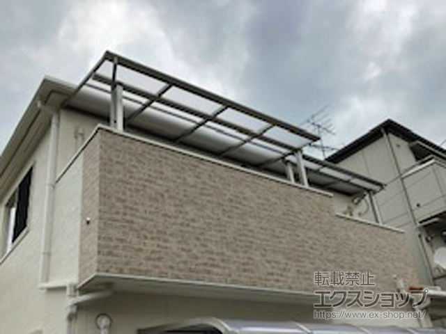 神奈川県海老名市ののバルコニー・ベランダ屋根 プレシオステラス F型 屋根タイプ 単体 積雪〜20cm対応 施工例