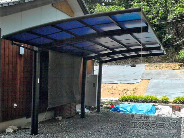愛媛県今治市ののカーポート レイナポートグラン 延長　積雪〜20cm対応 施工例